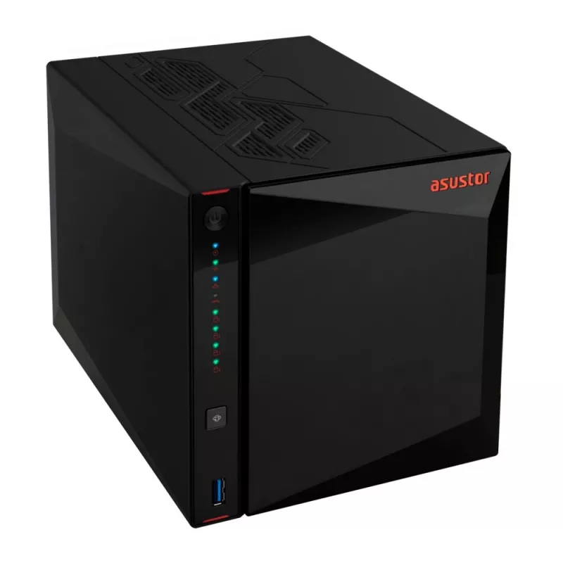 Asustor AS5404T NAS-palvelin Intel® Celeron® N5105 4 GB DDR4 0 TB ADM musta