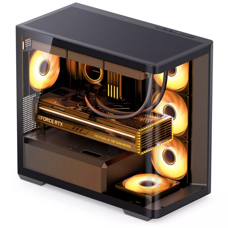 Tietokonekotelo Jonsbo D300 ATX musta
