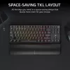 Corsair K70 CORE TKL näppäimistö Gaming USB + RF Wireless + Bluetooth QWERTZ saksa musta