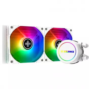 All-in-One-nestekierrojäähdytin XILENCE Performance A+ XC974 — 240 mm:n jäähdytin, 300 W TDP, valkoinen, ARGB