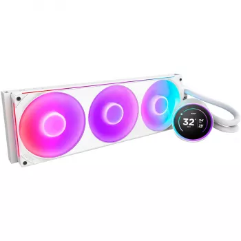 Kraken Elite 420 RGB 420 mm, nestetuuletus valkoinen