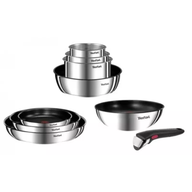 Tefal Ingenio Emotion L897S374 3-osainen paistinpannusarja, 24/28 cm, irrotettava kahva