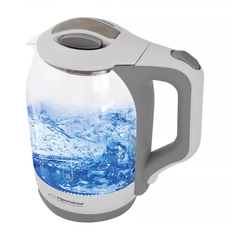Esperanza sähköinen vedenkeitin 1,7 L 1500 W valkoinen monivärinen