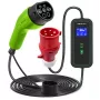 Qoltec kannettava sähköauton laturi säädettävä 2in1 Type2 | 11kW | CEE 5 PIN | LCD | 3-vaiheinen | kannettava | Wallbox | 5m
