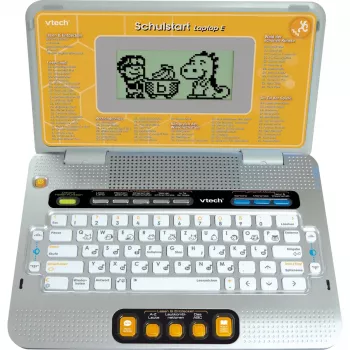 VTech Schulstart Laptop E 6–8-vuotiaille lapsille, hopea, interaktiivinen oppimislelu