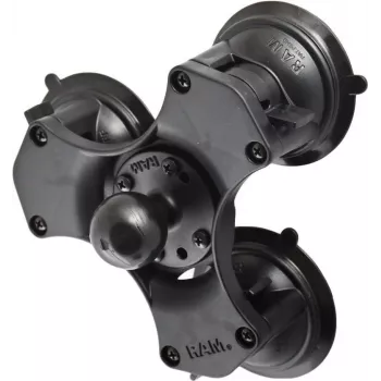 RAM Mounts Twist-Lock kolmoisimukuppipallopohja 3,81 cm musta