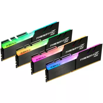 DIMM 32 GB DDR4-3600 (4x 8 GB) Quad-Kit, muisti musta, F4-3600C16Q-32GTZRC, Trident Z RGB, INTEL XMP
