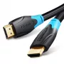 HDMI-kaapeli Vention AACBN 15 m, HDMI Type-A – Type-A, HDMI 2.0, 18 Gbit/s, ARC, kullatut koskettimet, musta
