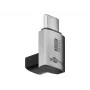 Goobay USB-C-sovitin pystysuora 90° kiertyvä USB4 - uros> (74444)