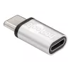 Wentronic Goobay USB-C™ -adapteri - USB 2.0 Micro-B -liitäntä, hopea - USB-C™-laitteen liittämiseen USB 2.0 Micro-B -kaapelilla (56636)