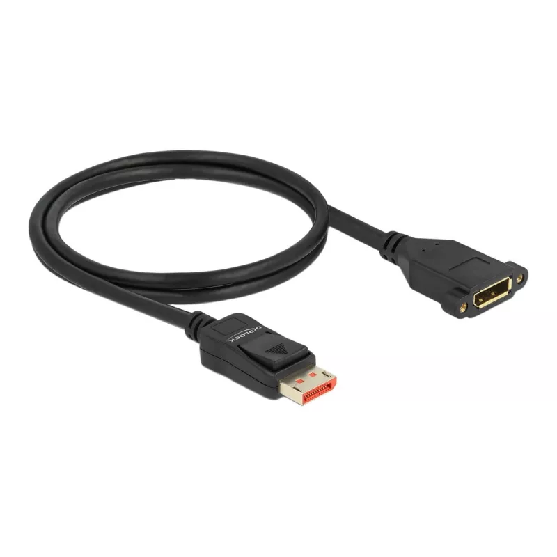 DisplayPort-jatkokaapeli paneeliasennus DeLOCK 87095 8K 60 Hz 1 m