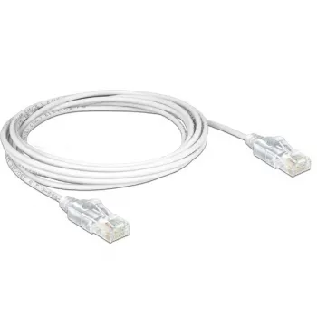 DeLOCK - patch-kaapeli - RJ-45 (M) - RJ-45 (M) - 50cm - UTP - CAT 6 - halogeeniton - valkoinen (83780)
