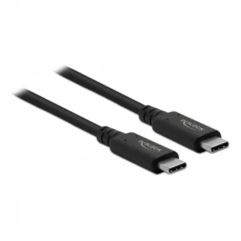 Delock - USB-kaapeli - USB-C (M) USB-C (M) - USB4 / Thunderbolt 3 / DisplayPort - 20 V - 5 A - 80 cm - tukee Power Delivery 3.0, tukee 8K 60 Hz (7680 x 4320), tuki
