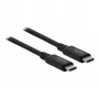 Delock - USB-kaapeli - USB-C (M) USB-C (M) - USB4 / Thunderbolt 3 / DisplayPort - 20 V - 5 A - 80 cm - tukee Power Delivery 3.0, tukee 8K 60 Hz (7680 x 4320), tuki