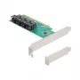 DELOCK PCIe x16 -bifurkaatiokortti 4× sisäinen SFF-8643 NVMe, Low-Profile