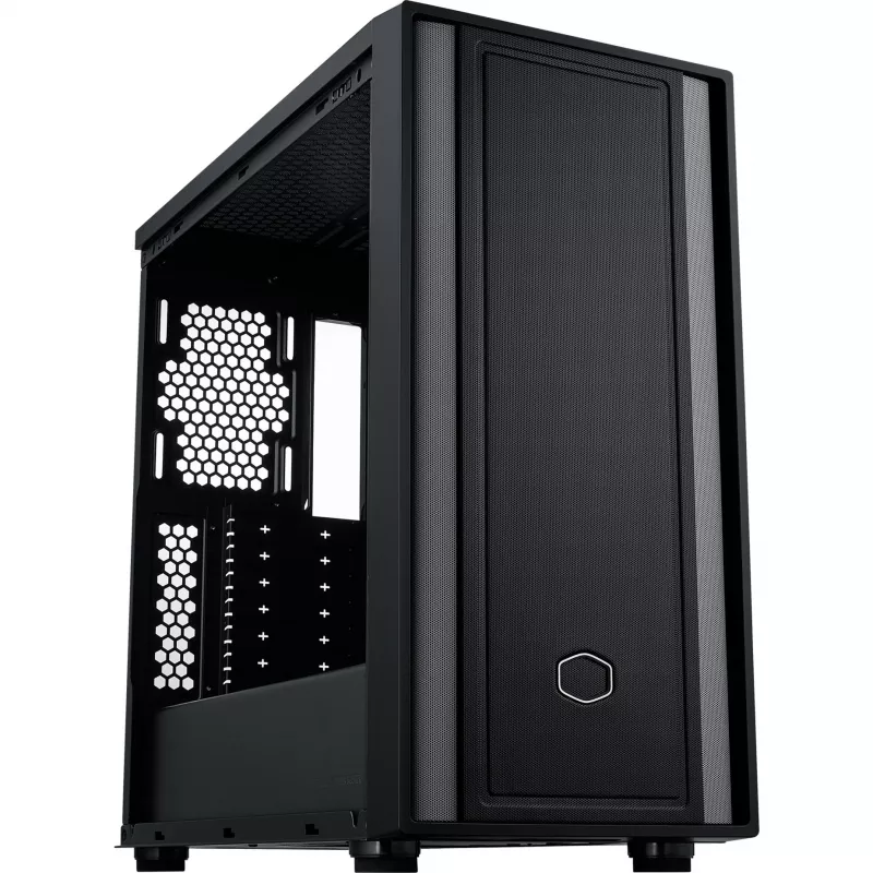Cooler Master MasterBox 600 Lite PC-kotelo, MIDI-torni, E-ATX, karkaistu lasi - musta
