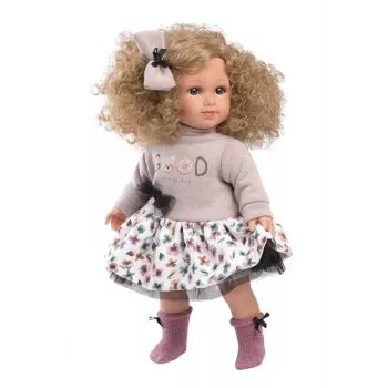 Puppe Llorens Elena 35 cm — pehmeä vartalo, käsinmaalatut kasvot ja raajat