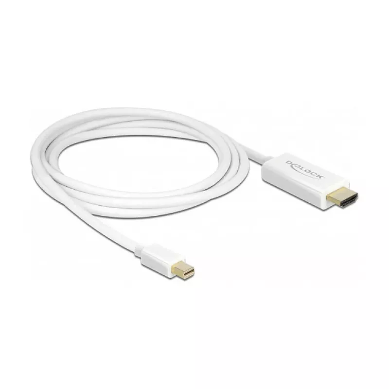 Videokaapeli-adapteri DeLOCK 83707 Mini DisplayPort - HDMI 2 m valkoinen