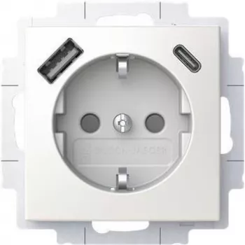 BUSCH JAEGER SCHUKO-pistorasia USB-A+C 20 EUCB2USBAC-914 (2CKA002011A6298)