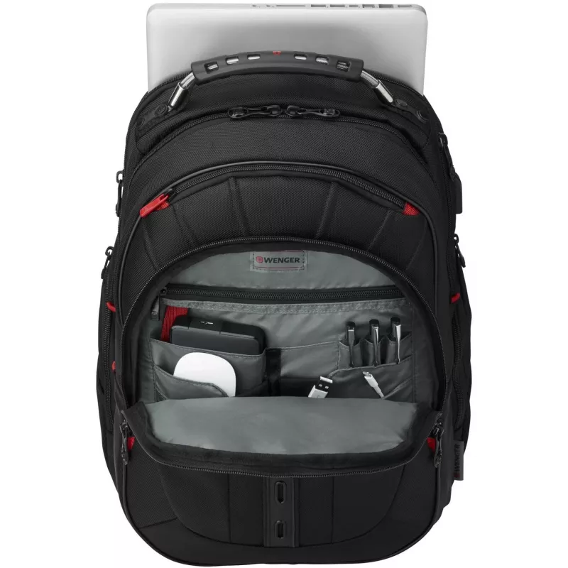 Wenger Pegasus Deluxe - kannettavan tietokoneen reppu - 40,6 cm - 35,60 cm (14) - 40,60 cm (16) - musta (606492)