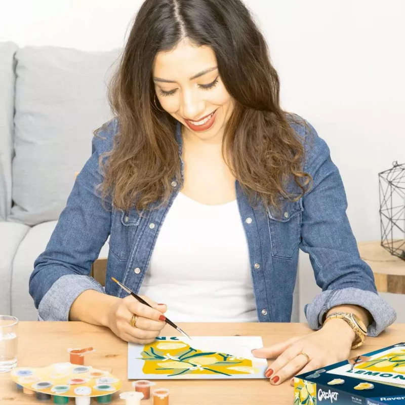 Ravensburger CreArt maalaussetti – Sitruunat (Design 25515) kankaalle maalattaviin projekteihin