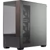Cooler Master Elite 690 PC-kotelo, Midi-Tower, ATX, Tempered Glass - 4x ARGB-tuuletin, puu, musta