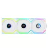 Tuuletin Lian Li UNI FAN SL Wireless LCD 120 12 cm valkoinen 3 kpl