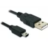 USB-kaapeli DeLOCK USB 2.0-A / USB mini-B 5pin 0,70 m