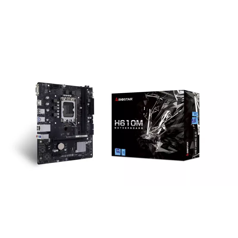 Emolevy Biostar H610MHC 2.0 Intel H610 LGA 1700 micro ATX