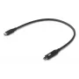 USB-kaapeli Ubiquiti UACC-Cable-USB-100W-0.3M-BK USB C musta harmaa 0,3 m