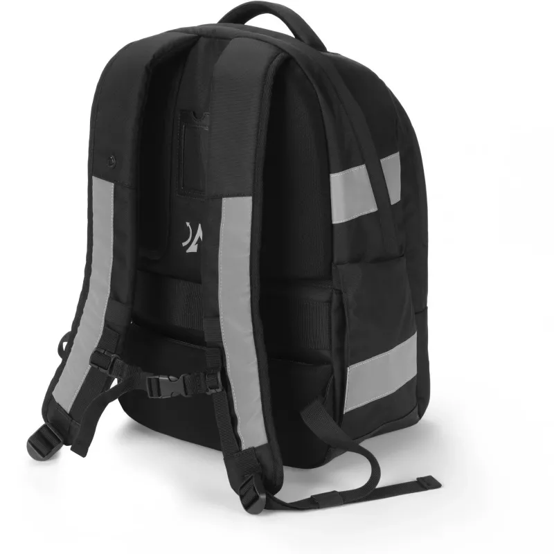 DICOTA Hi-Vis V2 Backpack reppu musta 320x220x455mm PET TPU