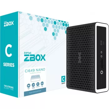 Zotac ZBOX CI649 NANO 1,8 litran PC musta, valkoinen i5-1335U Intel SoC 1,3 GHz