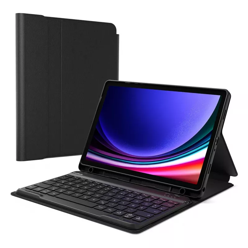Tablet-folio-kotelo Inateck N0028_Schwarz Galaxy Tab A9+/A9 Plus 27,9 cm (11 tuuman) – 3 katselutilaa, Bluetooth