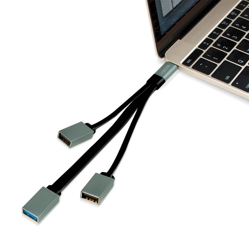 USB-C 3.1 -keskitin 3-porttinen