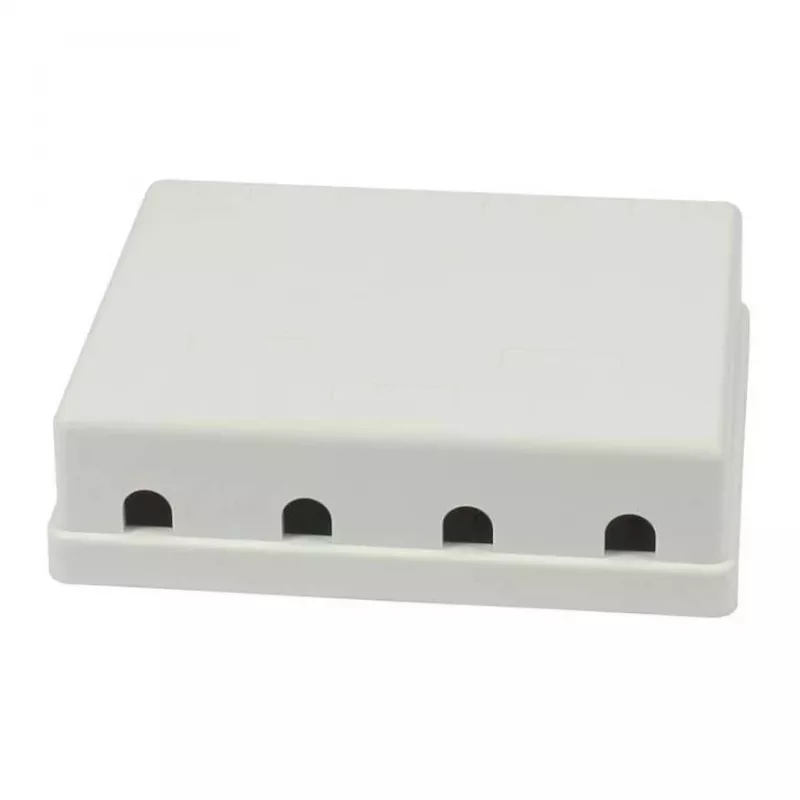 Synergy21 Keystone, moduulikannatin, patch-paneeli 4x TP-moduulille, pinta-asennus, valkoinen (ABS)