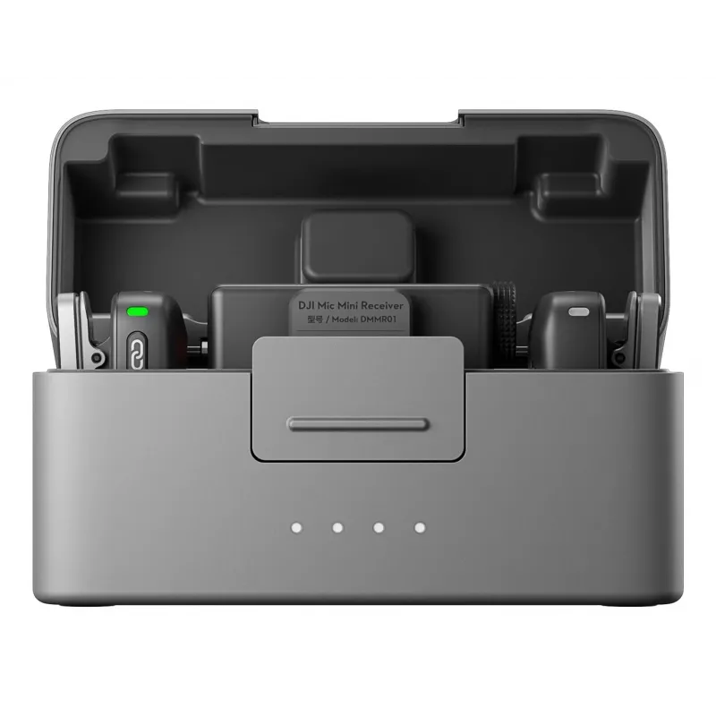 DJI Mic Mini (2 TX + 1 RX + latauskotelo) langaton mikrofonisarja - tummanharmaa