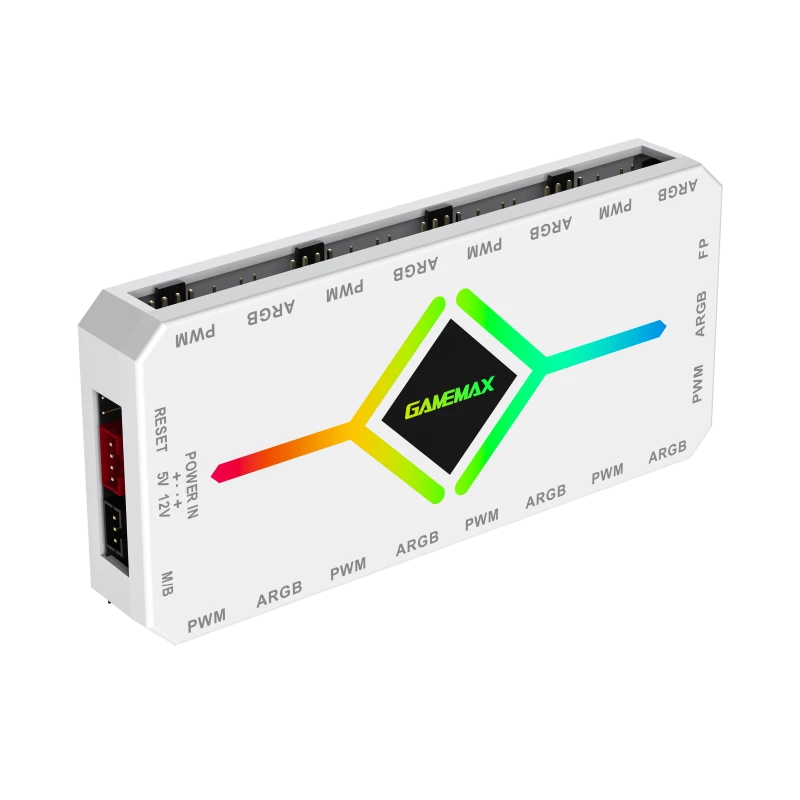 Gamemax | kaukosäädin | V4.0 ARGB PWM HUB BK | valkoinen | Gamemax