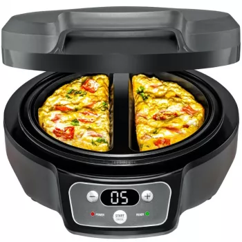 Omelett Chef OM 950, snack-valmistin antrasiitti, 950 wattia