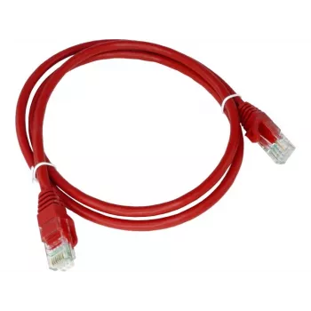 Alantec KKU5CZA1 verkkokaapeli punainen 0,25 m Cat5e U/UTP (UTP)