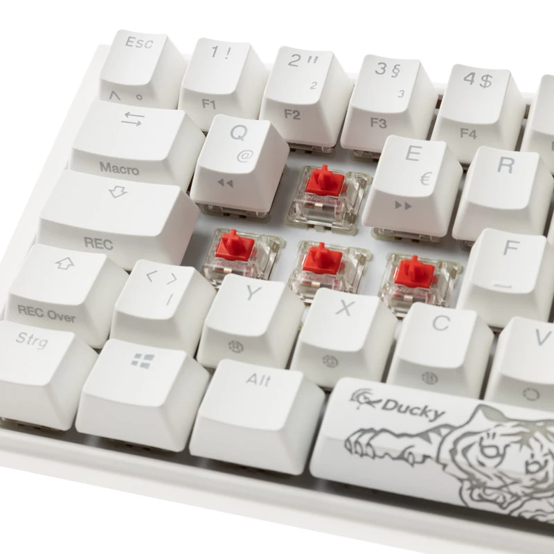 Ducky One 3 Classic Pure White SF -näppäimistö USB saksa valkoinen (DKON2167ST-RDEPDPWWWSC1)