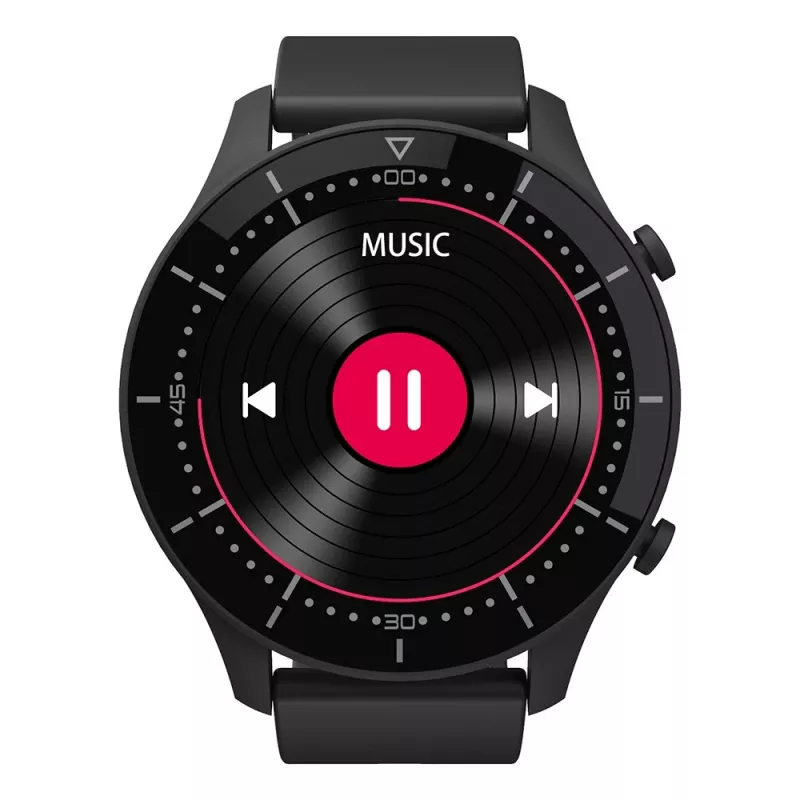 Älykello MEDIA-TECH MT870 — 1,3 tuuman (3,3 cm) IPS-kosketusnäyttö, 51 mm kotelo, Bluetooth, musta