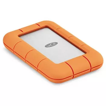 Ulkoinen SSD LaCie STND4000400 4 TB USB4 Gen 3x2 Thunderbolt USB Type-C, oranssi/ruostumaton teräs