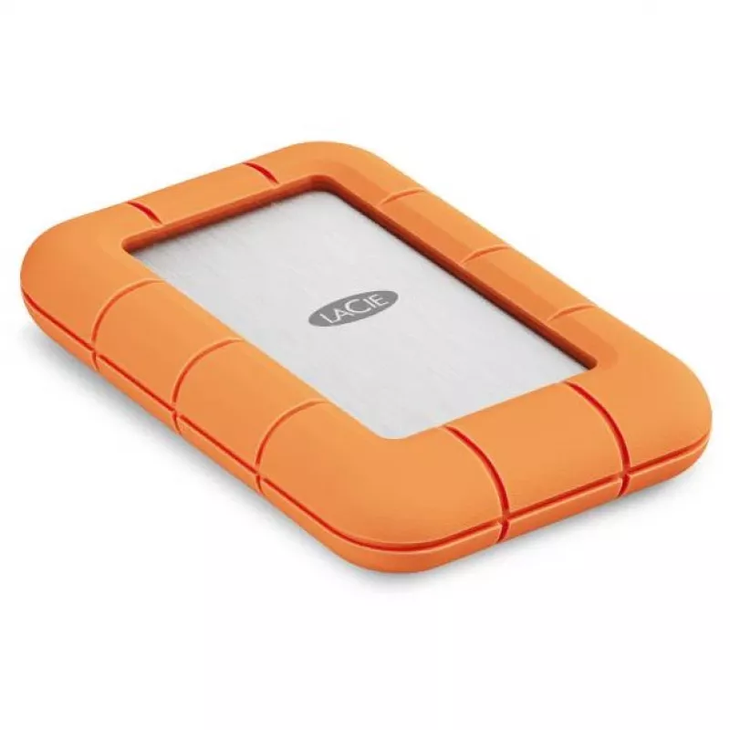 Ulkoinen SSD LaCie STND4000400 4 TB USB4 Gen 3x2 Thunderbolt USB Type-C, oranssi/ruostumaton teräs