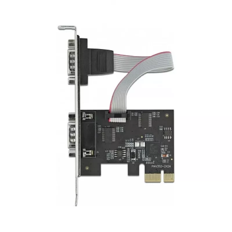 Laajennuskortti DeLOCK PCI Express x1 kahteen sarjaporttiin RS-232