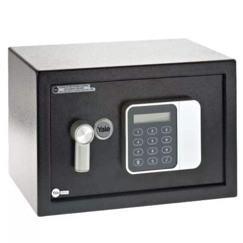 Vapaasti seisova turvakaappi Yale YSG/200/DB2 — teräs, numerolukko, 8,6 l, 310×200×200 mm, musta