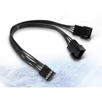 Inter-Tech 88885521 AC PWM Y-kaapeli, 15 cm