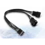 Inter-Tech 88885521 AC PWM Y-kaapeli, 15 cm
