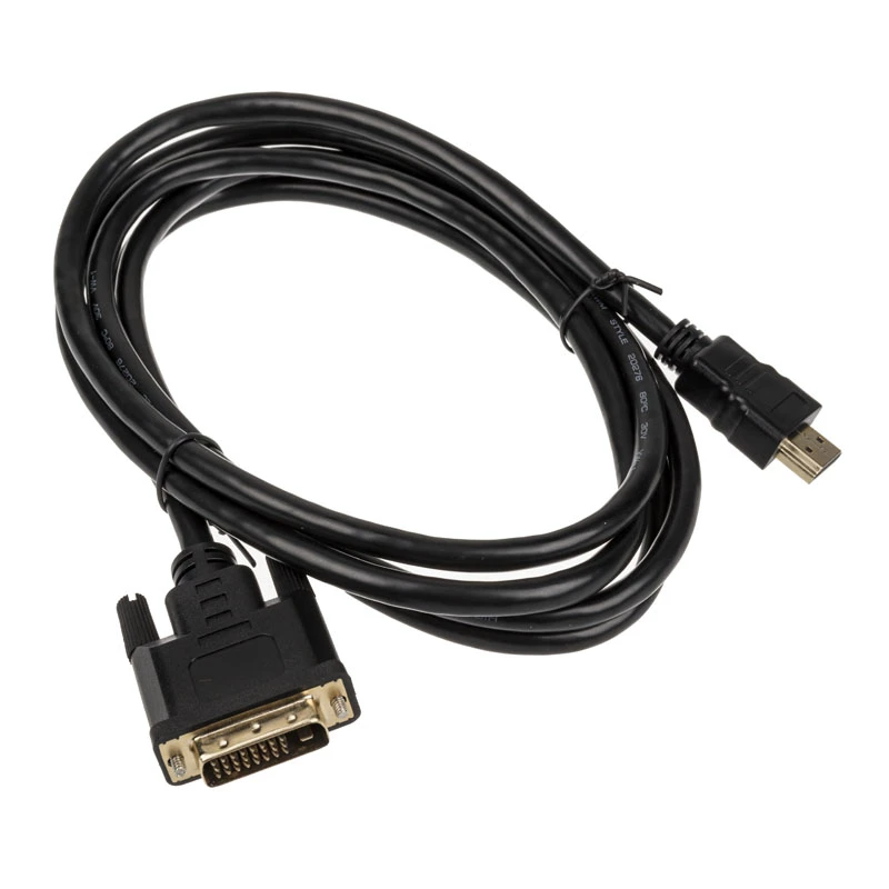 Videokaapeliadapteri Akasa AK-CBHD06-20BK 2m DVI-D HDMI musta