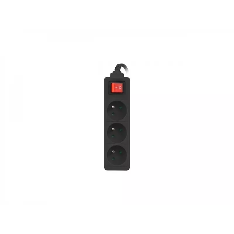 Lanberg PS1-03E-0150-BK jatkojohto (1,5 m, musta)