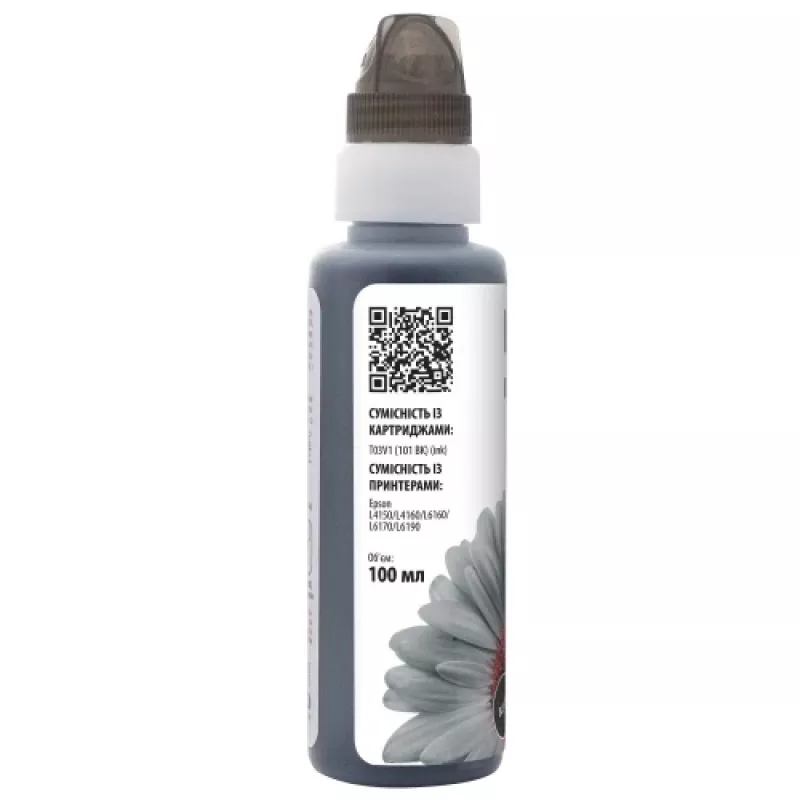 Yhteensopiva Barva Epson 101 BK (C13T03V14A) (E101-558-1K) mustetäyttöpullo, musta